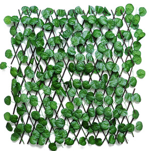 Siepe Artificiale di Bosso Verde, Recinzione in Foglie Artificiali di Plastica per Paesaggistica - Product Image 1