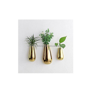 Jardinière murale décorative pour la maison, en laiton doré, design antique, auto-arrosante, durable - Product Image 2