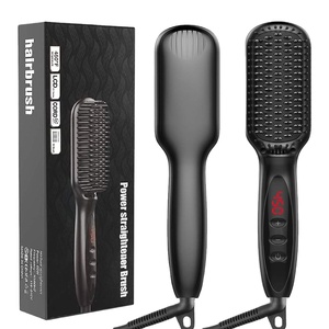 <span class=keywords><strong>Meilleure</strong></span> vente <span class=keywords><strong>Brosse</strong></span> <span class=keywords><strong>chauffante</strong></span> en céramique à ions négatifs pour lisser les cheveux et la barbe sans frisottis - Product Image 6