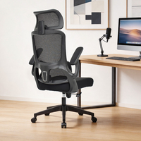 Ensemble bureau et chaise de direction en maille à dossier haut pour ordinateur, mobilier de bureau, vente en gros directe usine