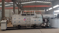 Chaudière à vapeur industrielle horizontale à tubes de fumée à refoulement humide, entièrement automatique, à gaz et à mazout, haute performance, YINYU, garantie 2 ans