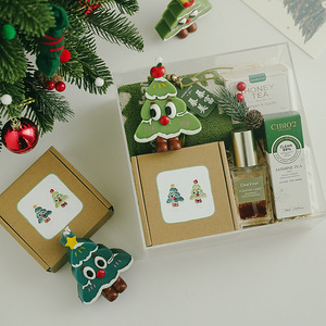 Modern Creative Handmade Non-Toxic Environment-Friendly Cute Soy Wax Forest Moss Scented Christmas <b>Tree</b> Ornaments Candles - Product Image 1