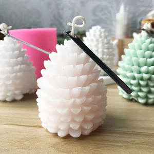 Ca di pino di natale 3D stampo a candela in Silicone Pinecone <span class=keywords><strong>resina</strong></span> strumenti di gocciolamento per <span class=keywords><strong>la</strong></span> cottura Mousse torta stampo - Product Image 2