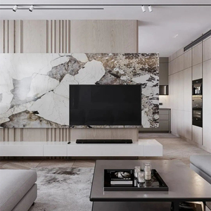 Fábrica de China, venta al por mayor, aspecto de mármol Uv, remodelación de interiores para el hogar, 2M, 3Mm, hoja de mármol de Pvc Uv, Panel de pared, tablero de decoración de pared de Tv - Product Image 4