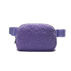 Moda estadio <span class=keywords><strong>bereber</strong></span> polar algodón deportes Sherpa cinturón bolsas Cachemira señoras teléfono móvil bolsa hombres cintura divertido Paquete de piel - Product Image 6