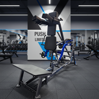 Machine à Squat Vertical à Charge de Plaques en Acier Commercial Kaishi V-Squat – Équipement de Musculation des Jambes pour Centres de Fitness