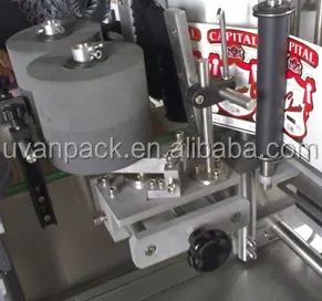 Around Type Hot Melt Glue Sticker Labeling Machine For Square Round Flat Bottle