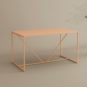 Table <span class=keywords><strong>d</strong></span>'<span class=keywords><strong>entrée</strong></span> industrielle moderne en acier, console de salon à cadre géométrique et support incliné - Product Image 2