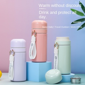 Apertura rapida in acciaio inossidabile termopatum con coperchio a un pulsante Design a doppio strato per la separazione tè/acqua regalo aziendale portatile - Product Image 2