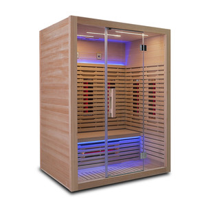 Sang Trọng Tốt Nhất Giá Rẻ 3 Người Hồng Ngoại Tắm Hơi Sức Khỏe Trong Nhà Tắm Hơi Hơi Hơi Với Loa Nhà Máy Trực Tiếp Bán - Product Image 3