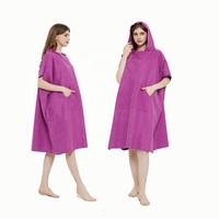 Poncho de plage Offre Spéciale rapide et assorti pour adultes Poncho de surf avec logo personnalisé coloré avec poche