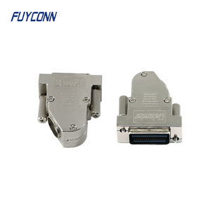 Connecteur de câble ADSL double rangée double bordure 32 canaux 64 voies, connecteur <span class=keywords><strong>Delande</strong></span> mâle 64 broches avec capot métallique à 45 degrés - Product Image 5