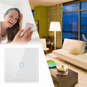 Interrupteur mural tactile intelligent 10A <span class=keywords><strong>pour</strong></span> <span class=keywords><strong>Smart</strong></span> <span class=keywords><strong>Life</strong></span>, norme UK/EU, 1 à 4 gangs, 86x86mm, 220V, verre trempé, Wi-Fi, Alexa, contrôle à distance <span class=keywords><strong>pour</strong></span> maison intelligente - Product Image 3