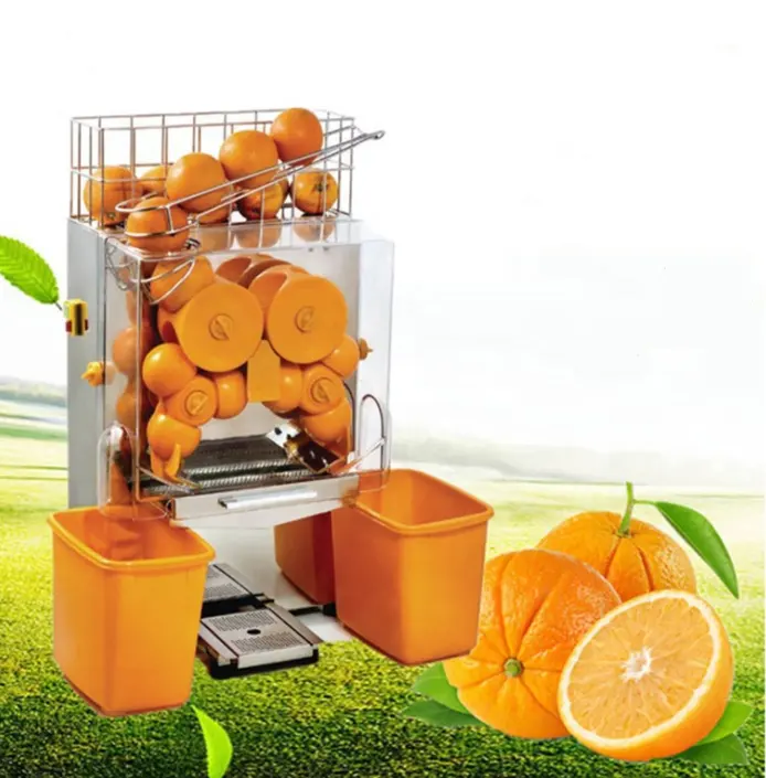 Ju Commerciële Sapmachine Automatische Sinaasappelschillen Vers Fruit Juicer