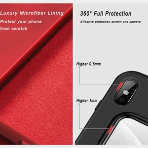 Chống sốc mềm bìa cho Iphone 13 Trường hợp Chất lượng ban đầu chính hãng Silicone lỏng trường hợp sợi nhỏ bên trong Iphone 12 trường hợp điện thoại - Product Image 5