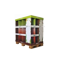 Boîte de comptoir publicitaire en carton ondulé avec fermeture magnétique, impression écologique personnalisable, PDQ