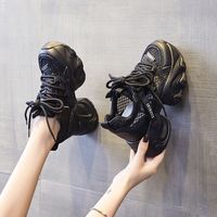 Chaussures de sport pour femmes à plateforme rehaussée, style Daddy, hiver, respirantes, polyvalentes, fines