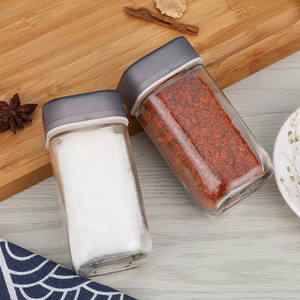 ขวดแก้วใสทรงเหลี่ยมสำหรับใส่<span class=keywords><strong>เครื่องปรุง</strong></span>รส ขายดี ราคาดี มีฝาปิด - Product Image 3