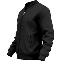 Blouson Bomber Homme Hiver Imperméable Respirant Coupe-Vent Col Montant Tissu Toile Personnalisable Logo Haute Qualité Style Urbain