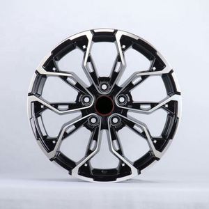 Jantes en alliage coulé 17 <span class=keywords><strong>pouces</strong></span> 7J 5-120 multi-rayons noir usiné, en stock, prêtes à être expédiées pour <span class=keywords><strong>Renault</strong></span> RS - Product Image 2
