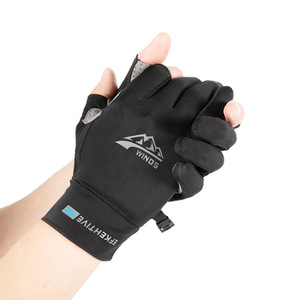 Gants sans doigts SHBGW en nylon respirant pour l'été, pour le cyclisme, la conduite, la livraison de nourriture, les activités de plein air, gants fonctionnels SML - Product Image 3