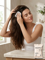 Lingettes nettoyantes pour cuir chevelu et cheveux au pH équilibré, biodégradables, sans rinçage, pour cheveux gras, rafraîchissantes