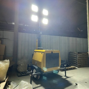 4HM4000 Tour d'éclairage mobile portable à LED pour chantier et jardin, avec générateur intégré et éclairage, Prix, Acompte - Product Image 1