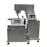 Machine de cuisson industrielle de bouilloire de mélangeur de cuisson à gainage planétaire de sirop de confiture de sauce automatique avec le chauffage de vapeur de gaz