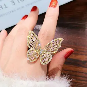 Женские кольца-бабочки