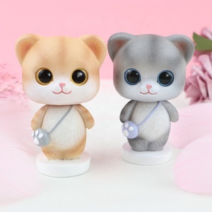 2024 Offre Spéciale bon prix figurines pour tableau de bord de voiture résine chat bobblehead accessoires décoration - Product Image 2