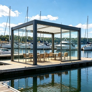 Gazebo Motorizado RKOVE para Exteriores, con Techo Ajustable, para Uso en Todas las Estaciones del Año, Sistema de Iluminación Mecánico Pre-Probado en Fábrica - Product Image 4