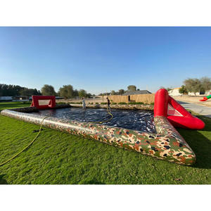 Màu xanh và màu vàng khổng lồ Inflatable xà phòng sân bóng đá sân chơi bóng đá lĩnh vực cho thể thao ngoài trời và chơi - Product Image 2