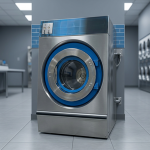Lave-linge industriel à chargement frontal, matériel de qualité commerciale, poignée en aluminium et plastique facile à utiliser, haute vitesse, OEM ODM, garantie de 3 ans - Product Image 2