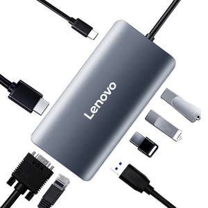 เลอโนโว LX0808 USB-C HUB 8-in-1 แท่นวางอุปกรณ์ USB3.0 RJ-45 HDMI รองรับ 4K - Product Image 5