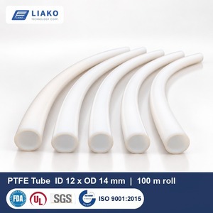 PTFE Pipe 12x14mm Natural PTFE Tubing 100m Roll High Temperature 260C Chemical Transfer Pipe - Product Image 1