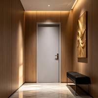 Porte d'entrée en bois vintage pour maisons résidentielles et projets hôteliers avec dimensions et design de panneaux personnalisés
