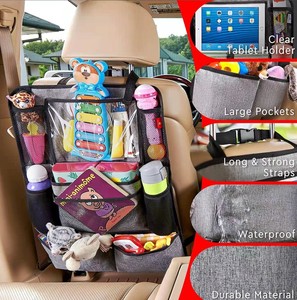 Organisateur de voiture de siège arrière <span class=keywords><strong>Oxford</strong></span> multifonctionnel organisateur de siège arrière sac de rangement de voiture - Product Image 4