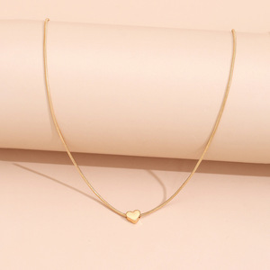 Collana con Ciondolo a Cuore per Donne, Catena Minimalista per Clavicola, Stile Francese, Gioielli di Moda Quotidiana - Product Image 4