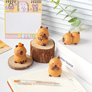 Kapibala Animal Figurine Mini Resin Ornament Cute Desktop Decor For Home Office Gift - Product Image 2