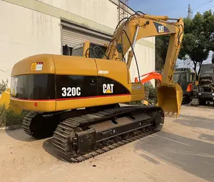 Venta caliente CAT 320C 325C 20 ton usado Excavadora hidráulica de segunda mano en buenas condiciones