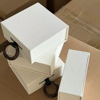 Boîtes d'emballage rigides personnalisées avec logo, doublées d'éponge recyclable, fermeture magnétique, pour bijoux, montres, colliers, bagues