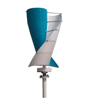 Éolienne verticale spirale 100W 200W 300W 12V 24V, petit générateur éolien hélicoïdal pour la production d'énergie sur toiture