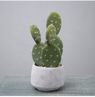 Plante de cactus artificielle minuscule A-3053 Ins en pot pour la décoration de porte
