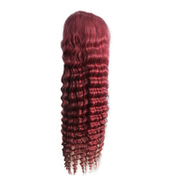 Wig Rambut Asli India Remy HD Lace Front dengan Kutikula Tertata Rapi, Kepadatan 180, Premium 40 Inch, Bebas Bahan Kimia, Jahitan Ganda Mesin, 6A-9A