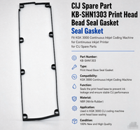Joint d'étanchéité de base de tête d'impression CIJ KB-SHN1303 compatible avec la machine de codage à jet d'encre continu KGK 3000