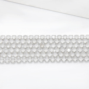Chaîne de strass 2/2,5 mm, chaîne à griffes dense, accessoires de bijoux pour coques de téléphone DIY, vente en gros - Product Image 4