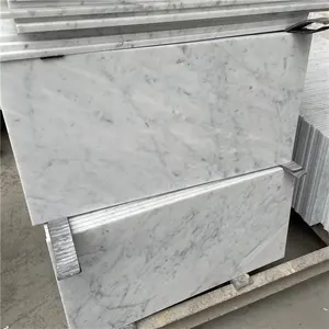 Pietra naturale di lusso interamente in pietra Italia Bianco Carrara, piastrella bianca e lastra per pavimento in marmo