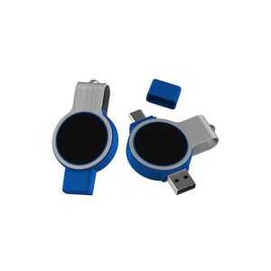 Venta al por mayor personalizado Light up Logo16GB Tipo C USB Flash Memory Stick de alta calidad promocional <span class=keywords><strong>2</strong></span> en 1 Swivel OTG USB Flash Drive - Product Image 3
