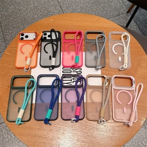 Funda Magnética Protectora Invisible para Teléfono Móvil con Soporte para Lentes y Cordón para iPhone 17, 17 Air, 17 Pro, 17 Pro Max, 16, 15, 14, 13 - Product Image 2