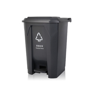 Large 100L Outdoor Rectangular Trash Can <b>With</b> <b>Lid</b> Sorting Waste <b>Bin</b> - Product Image 3